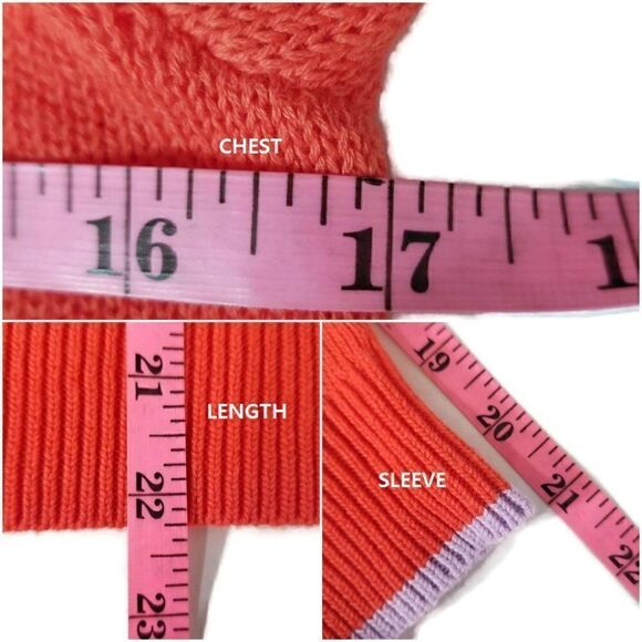 Moth Anthropologie Small Red Pink Trim Shoulder Button Accent Pullover Sweater - Picture 11 of 11